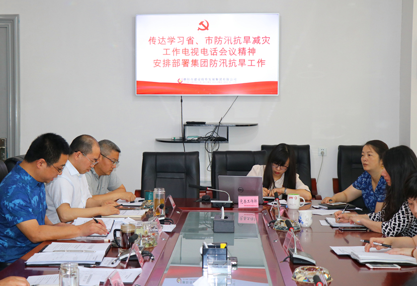 集團公司召開黨委（擴大）會，傳達學習省、市防汛抗旱減災工作電視電話會議精神