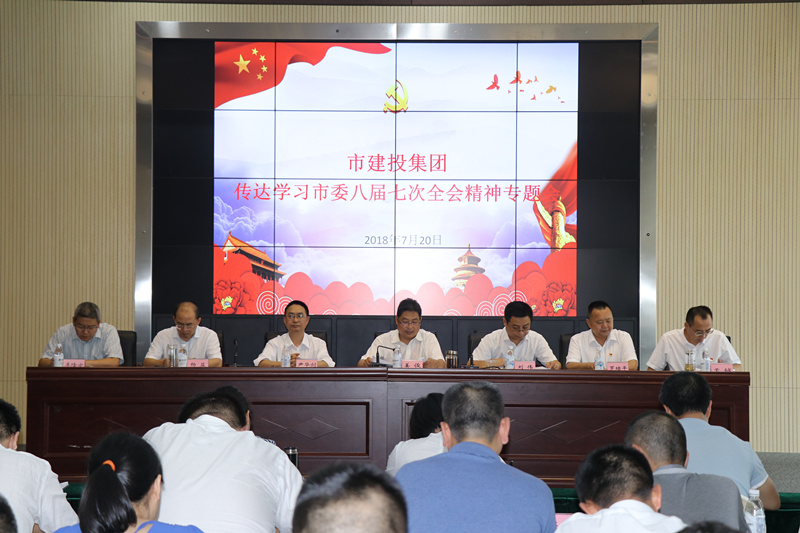 集團公司傳達學(xué)習(xí)市委八屆七次全體會議精神